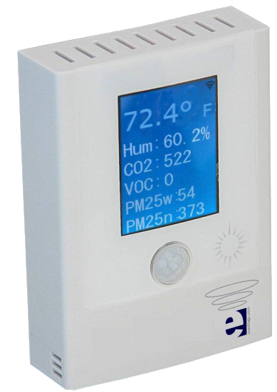 EXL02038 Air Quality Station Temp %RH CO2 VOC PM2.5 PM10 Light Sound